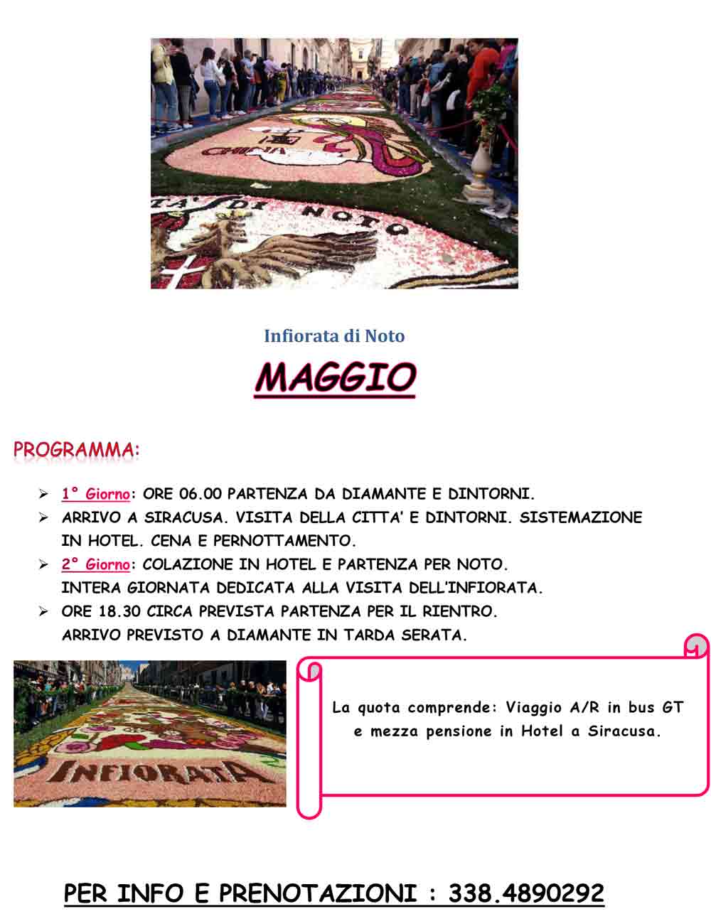 viaggio infiorata di noto